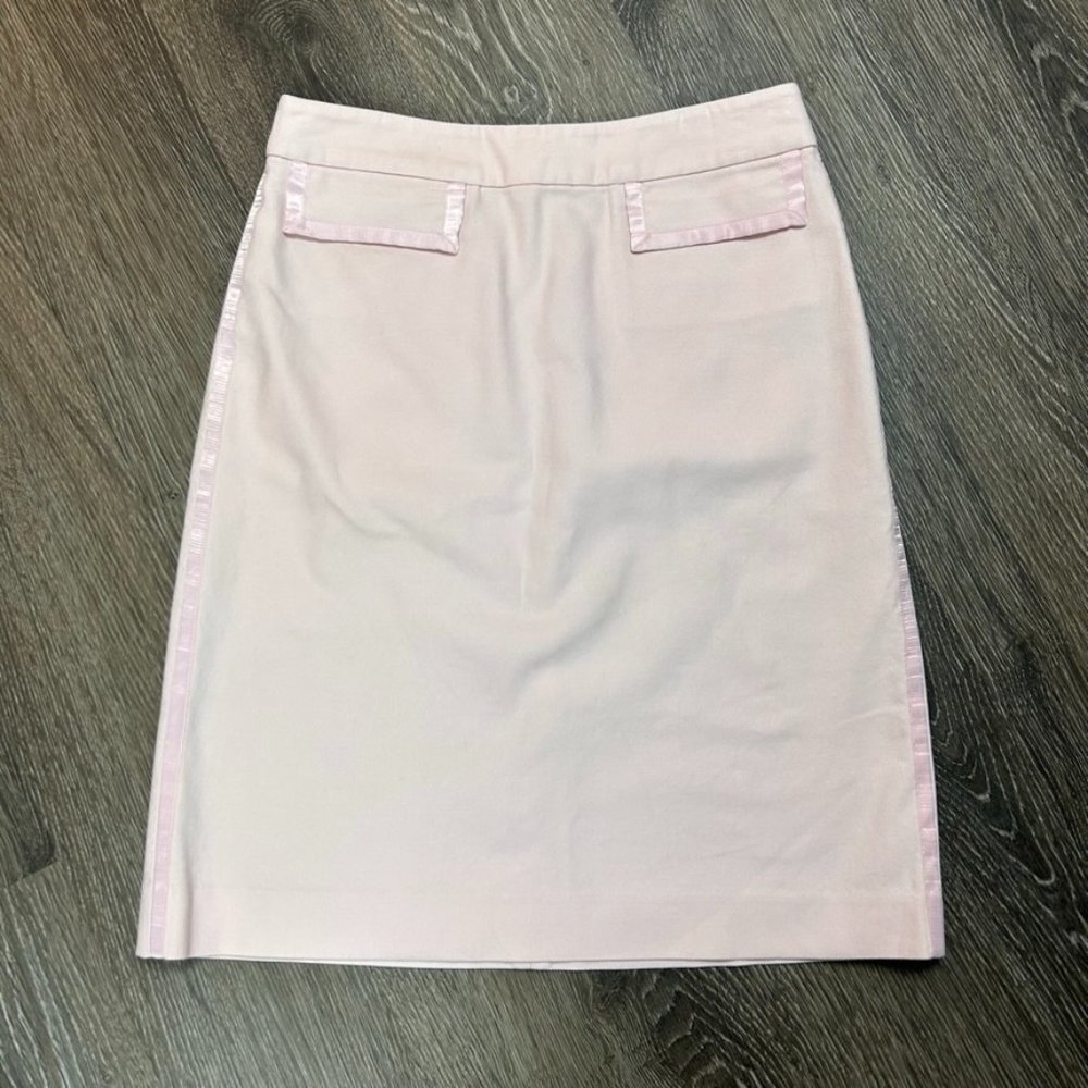 Banana Republic Soft Pink Straight Pencil w/ Satin/Silky Trim  Women's Size 4